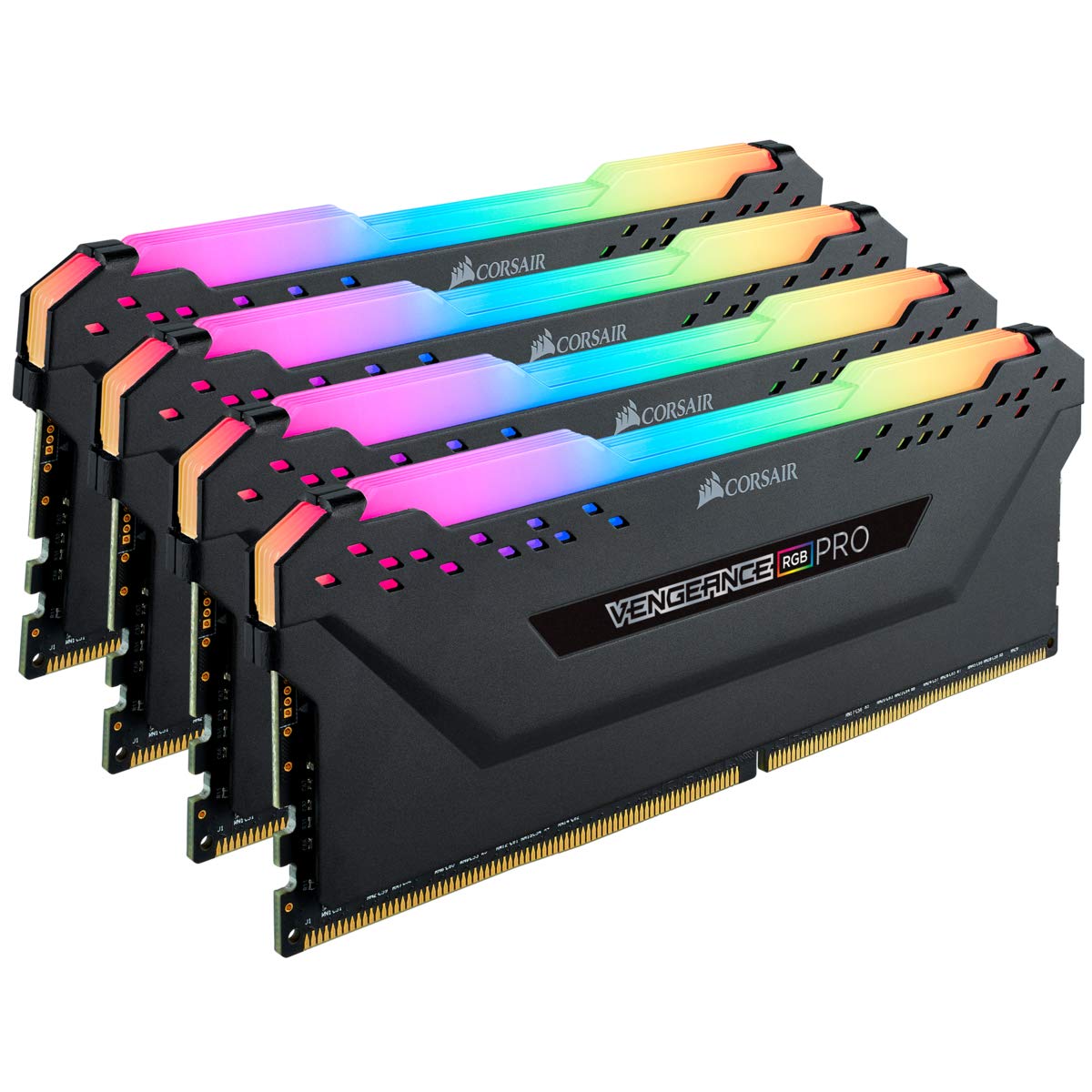 Corsair VENGEANCE RGB PRO 128GB (4x32GB) DDR4 3600 (PC4-28800) C18 Desktop memory – Black