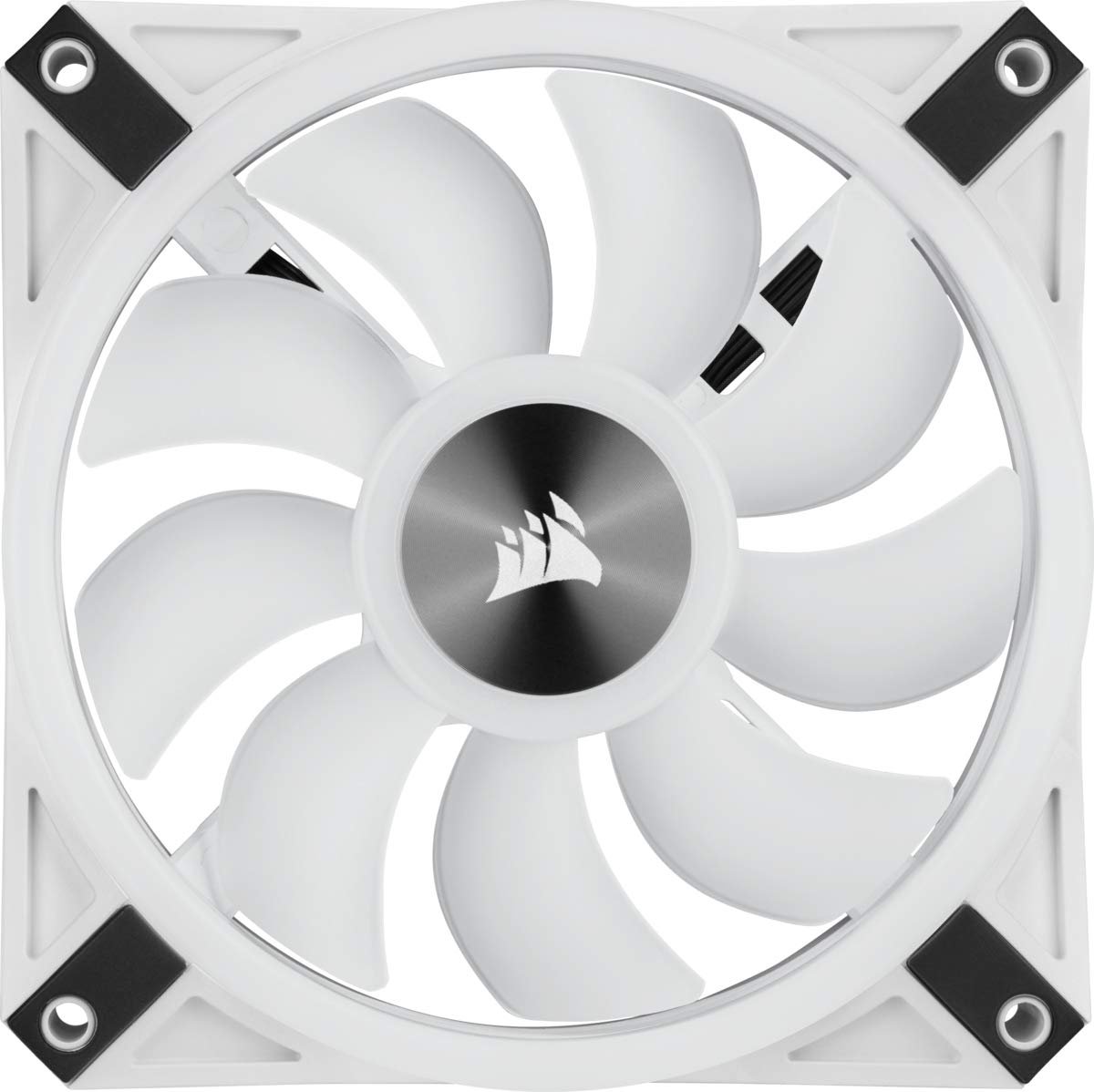 CORSAIR QL Series, iCUE QL120 RGB, 120mm RGB LED PWM White Fan, Single Fan QL120 Single