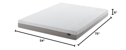 ZINUS 6 Inch Ultima Memory Foam Mattress [New Version], Full, Fiberglass Free, Medium Firm Feel, Breathable Airflow Memory Foam, Certified Safe Foams & Fabric, Mattress in A Box White Smooth Comfort (New Small Box)