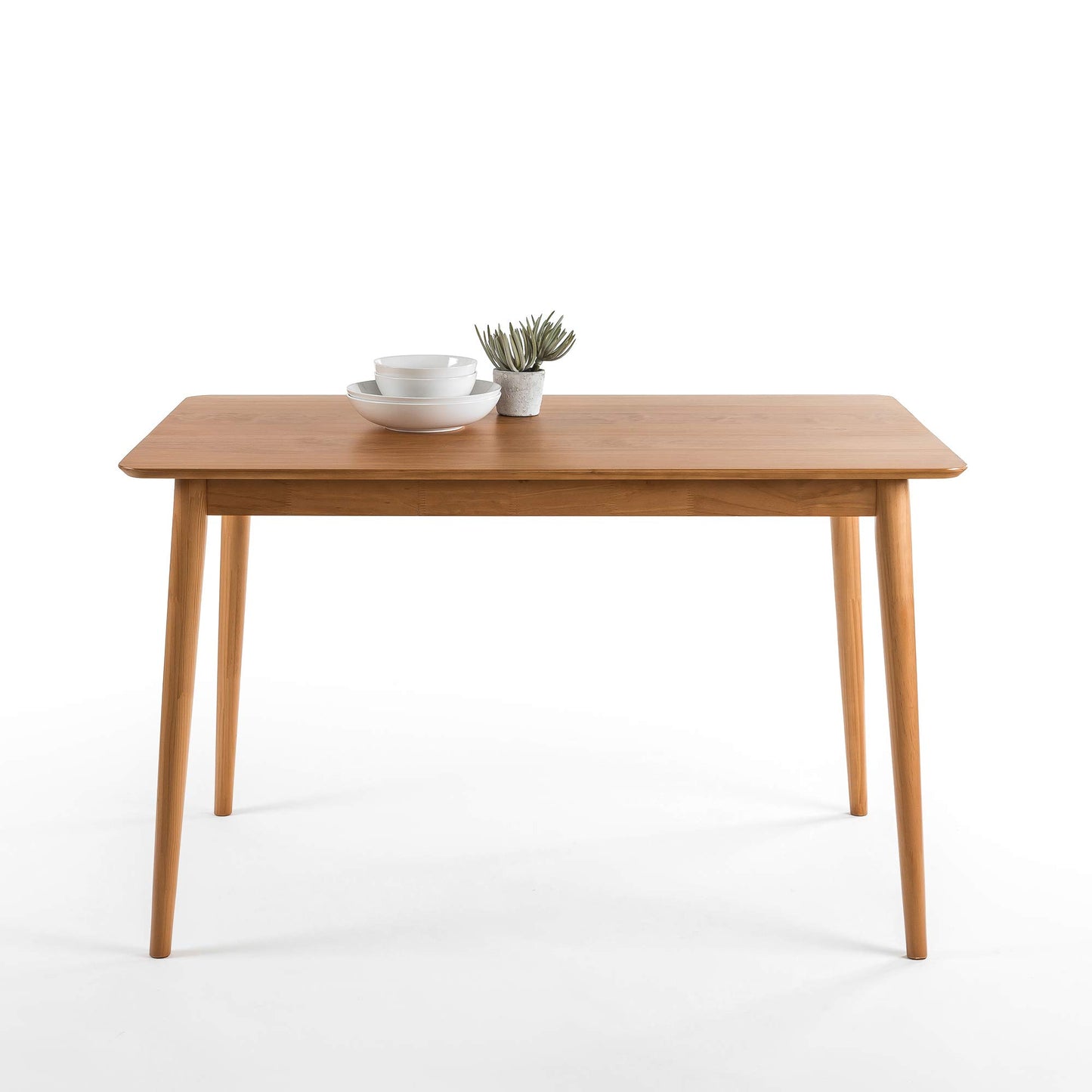 Zinus Mid-Century Modern Wood Dining Table / Natural Traditional