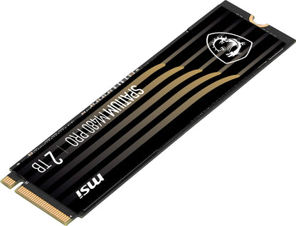 MSI SPATIUM M480 PRO PCIe 4.0 NVMe M.2 2TB Internal SSD PCIe Gen4 NVMe (SPATIUM M480 PRO PCIe 4.0 NVMe M.2 2TB)