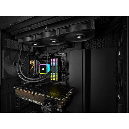 Corsair iCUE H115i RGB Elite Liquid CPU Cooler (16 Dynamic RGB LEDs, 140mm AF Elite Series FDB Fans, 280mm Radiator, iCUE Software Compatible, LGA 1700, 1200, 115X, 2066, and AM4 Sockets) Black 280mm AIO