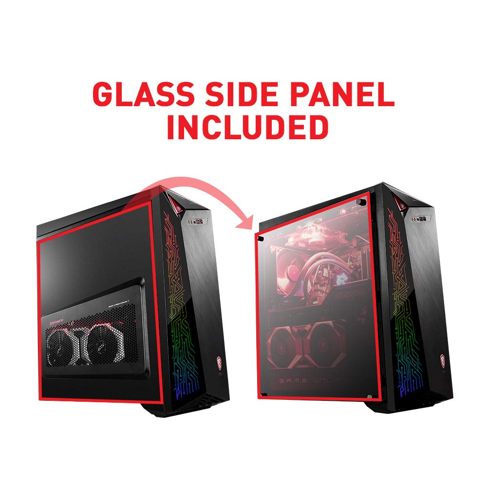 MSI Infinite X Plus 9SF-270US Enthusiast Gaming Desktop GeForce RTX 2080 Ti 11G Intel Core i9-9900K 32GB 512GB SSD + 2TB HDD Windows 10 Pro VR Ready + KB and Mouse RTX 2080 Ti 11G | i9-9900K | 512GB+2TB