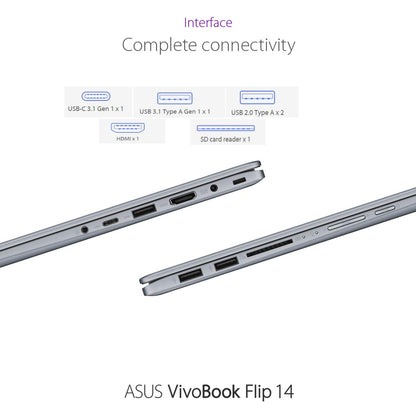 *Asus Vivobook Flip 14 TP412FA-C3MS1-CA - Intel Core i3-10110U - 4GB - 128SSD - 14" Touchscreen FHD Glossy - Windows 10 Home in S mode