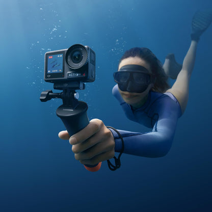 DJI Osmo Action 4 Diving Combo - Waterproof Action Camera, Underwater Video, Floating Handle and 60m Waterproof Case, 10-bit & D-Log M, 1/1.3-Inch Sensor, 360º HorizonSteady, Vlogging Camera Standard Combo