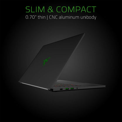 Razer Blade 15 Gaming Laptop 2019 - Intel Core i7-9750H 6 Core, GeForce RTX 2070 Max-Q, 15.6" FHD 1080p 240Hz, 16GB RAM, 256GB SSD, CNC Aluminum, Chroma RGB Lighting, Thunderbolt 3 Compatible 9th Gen i7-9750H RTX 2070 Max-Q FHD 240Hz 256GB