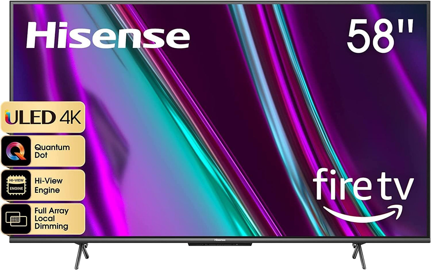 Hisense 50-inch ULED U6 Series Quantum Dot QLED 4K UHD Smart Fire TV (50U68HF, 2022 Model) 50 inch