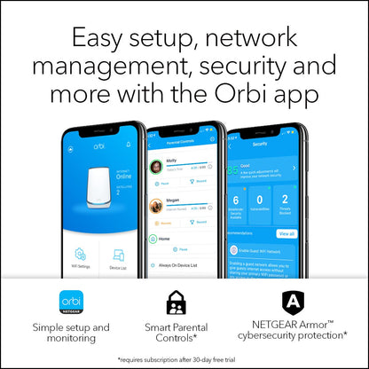 Netgear ORBI RBK853 Tri-Band WiFi-System AX6000