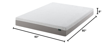 ZINUS 8 Inch Ultima Memory Foam Mattress [New Version], Queen, Fiberglass Free, Medium Firm Feel, Breathable Airflow Memory Foam, Certified Safe Foams & Fabric, Mattress in A Box White Smooth Comfort (New Small Box)