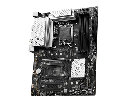 MSI PRO B760-VC WiFi IV ProSeries Motherboard (Support 14th/13th/12th Gen Intel Processors, LGA 1700, DDR5, PCIe 4.0, M.2 Slots, 2.5Gbps LAN, USB 3.2 Gen2, Wi-Fi 7, Bluetooth 5.4, ATX)