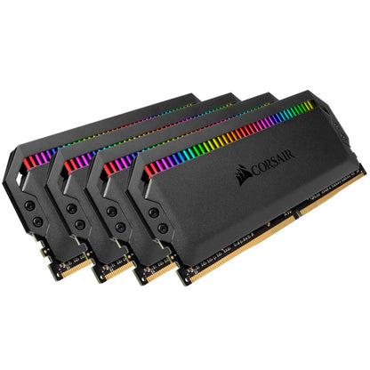 Corsair Dominator Platinum RGB 32GB (4x8GB) DDR4 3200 (PC4-25600) C16 1.35V Desktop Memory - Black