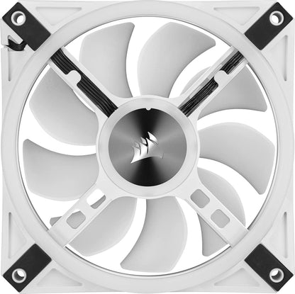 CORSAIR QL Series, iCUE QL120 RGB, 120mm RGB LED PWM White Fan, Single Fan QL120 Single