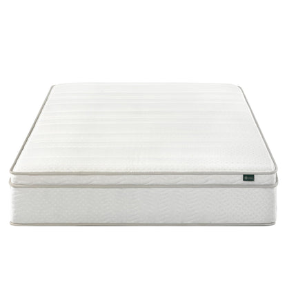 ZINUS 12 Inch Foam and Spring Hybrid Mattress [New Version], Full, Fiberglass Free, Medium Firmness, Durable Support, Certified Safe Foams & Fabric, Mattress in A Box White 12" New Small Box