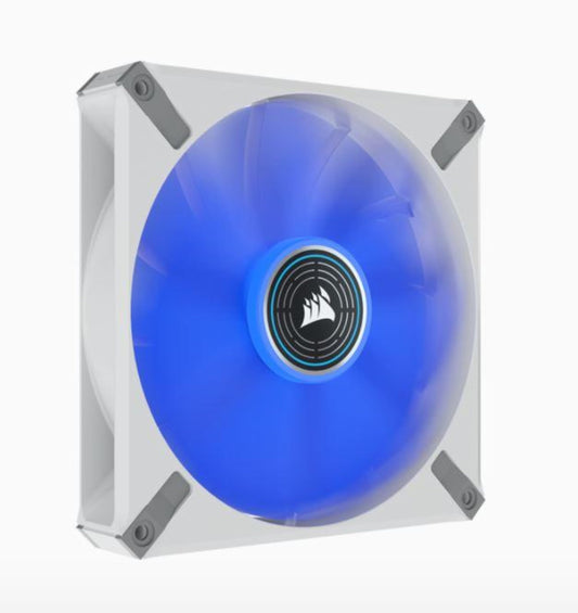 Corsair iCUE AF140 RGB Elite 140mm PWM Fan - Eight RGB LEDs - AirGuide Technology - Fluid Dynamic Bearing - Zero RPM Fan Mode - CORSAIR iCUE Software Compatible - White AF RGB ELITE Single (140mm)