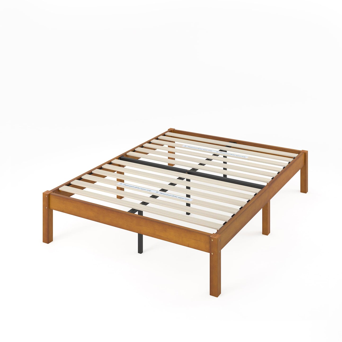 Zinus Queen Bed Frame - Ellie 14 Inch Sustainable Bamboo Platform Bed Frame - Wood Slat Support, No Box Spring Needed, Underbed Storage Space, Easy Assembly, 5 Year Warranty, Queen Size