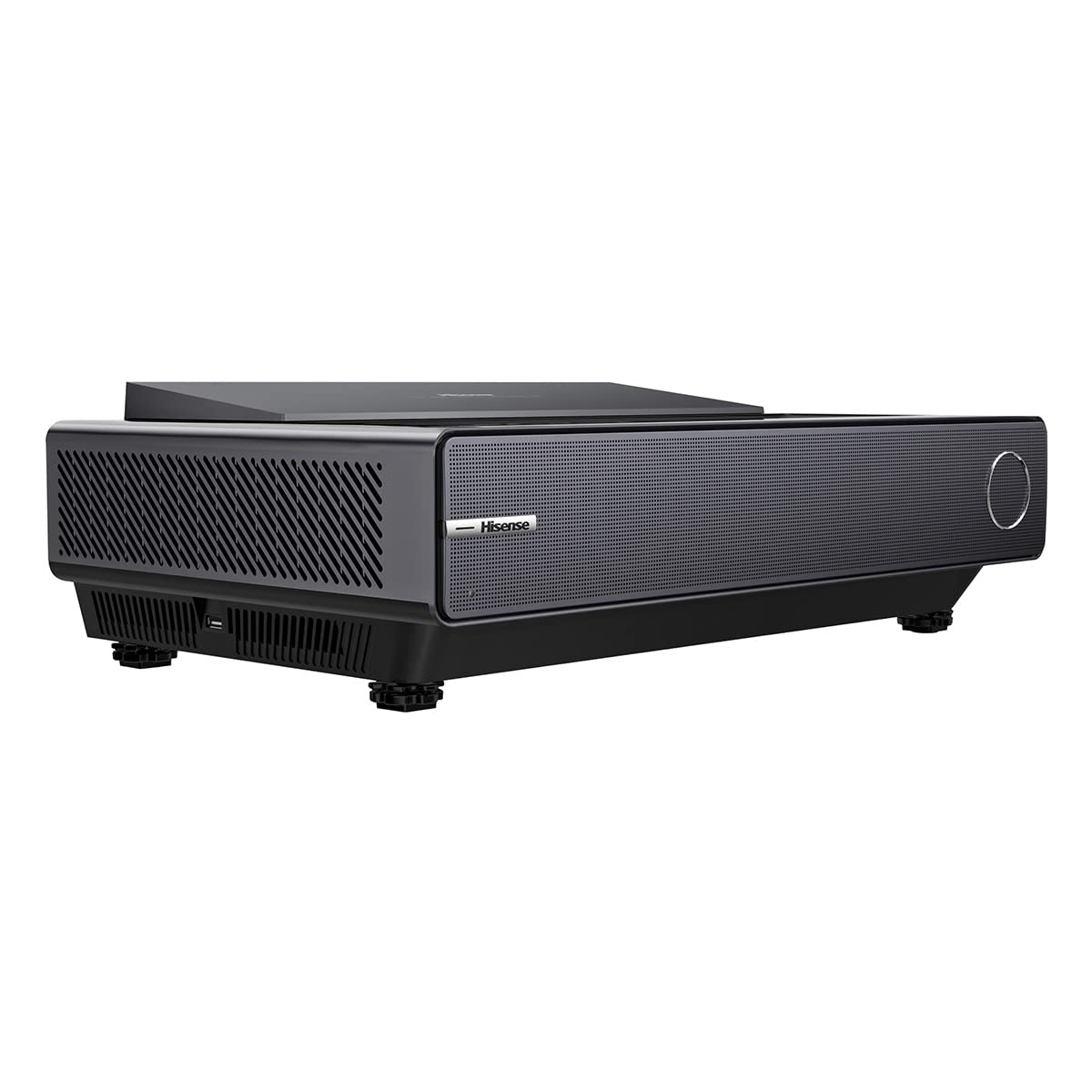 Hisense PX1-PRO TriChroma Laser Projector 4K UHD Home Theatre Ultra Short Throw Projector, 2200 Lumens, Android TV, HDR10 Built-in Alexa and Google Assistant