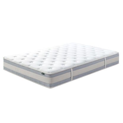 Zinus 10 Inch Comfort Support Hybrid Mattress [New Version], Queen, Fiberglass Free, Medium Plush, Motion Isolation, Certified Safe Foams & Fabric, Mattress in A Box White 10" New Small Box