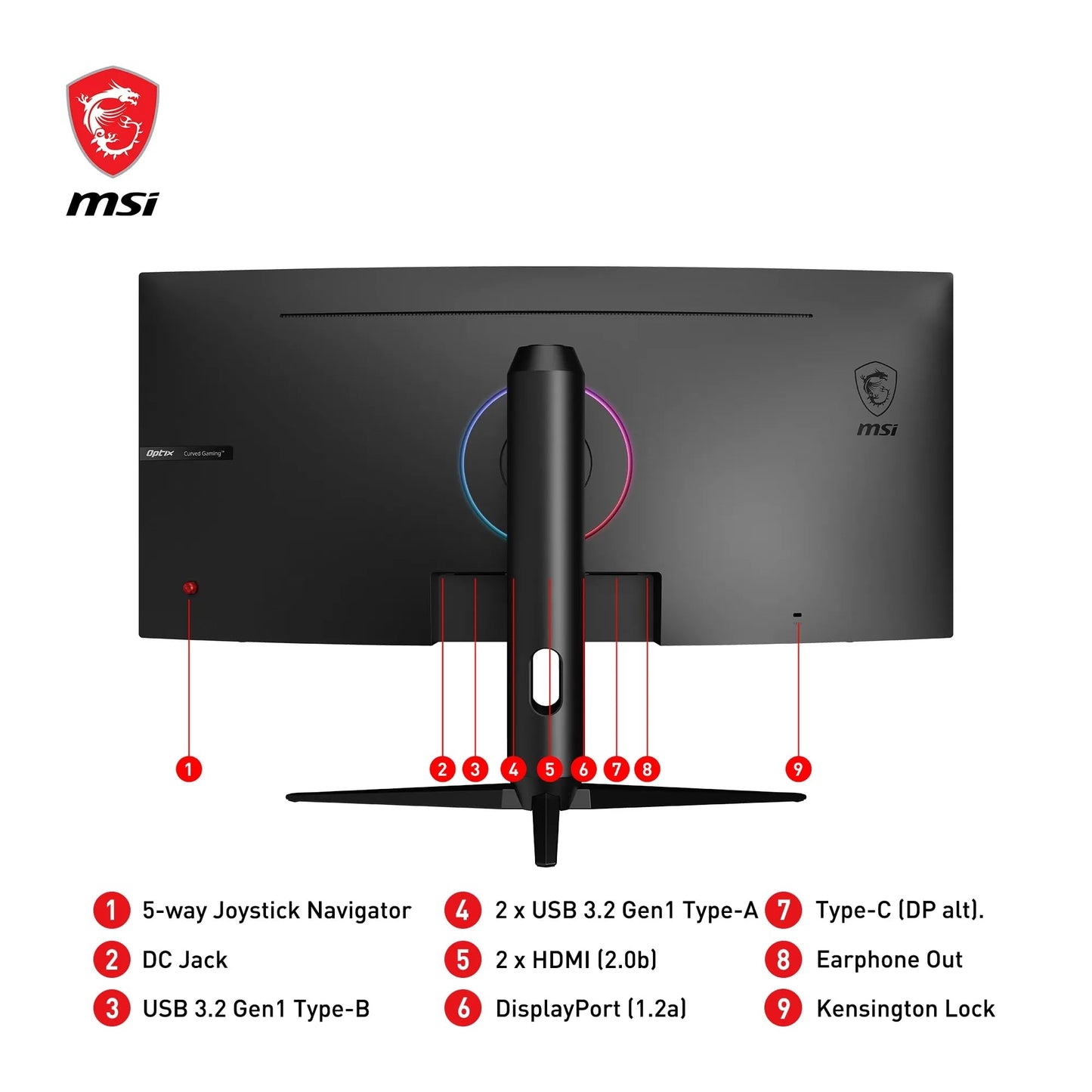 MSI Optix MAG301CR2 29.5 Inch WFHD Curved Gaming Monitor - 1500R 2560 x 1080 VA Panel, 200 Hz / 1ms, 103% sRGB Colour Gamut, FreeSync Premium - DP 1.2a, HDMI 2.0b CEC MSI Optix MAG301CR2