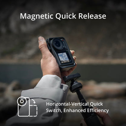 DJI Osmo Action 4 Surfing Combo - Waterproof Action Camera with Surfing Tether That Provides Camera Safety, has a 1/1.3-Inch Sensor, Stunning Low-Light Imaging, 4K/120fps, Wet Touch Screen Operation Standard Combo