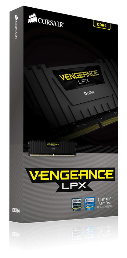 Corsair CMK32GX4M4A2666C16 Vengeance LPX 32GB (4 x 8GB) DDR4 DRAM 2666MHz (PC4-21300) C16 memory kit for DDR4 Systems