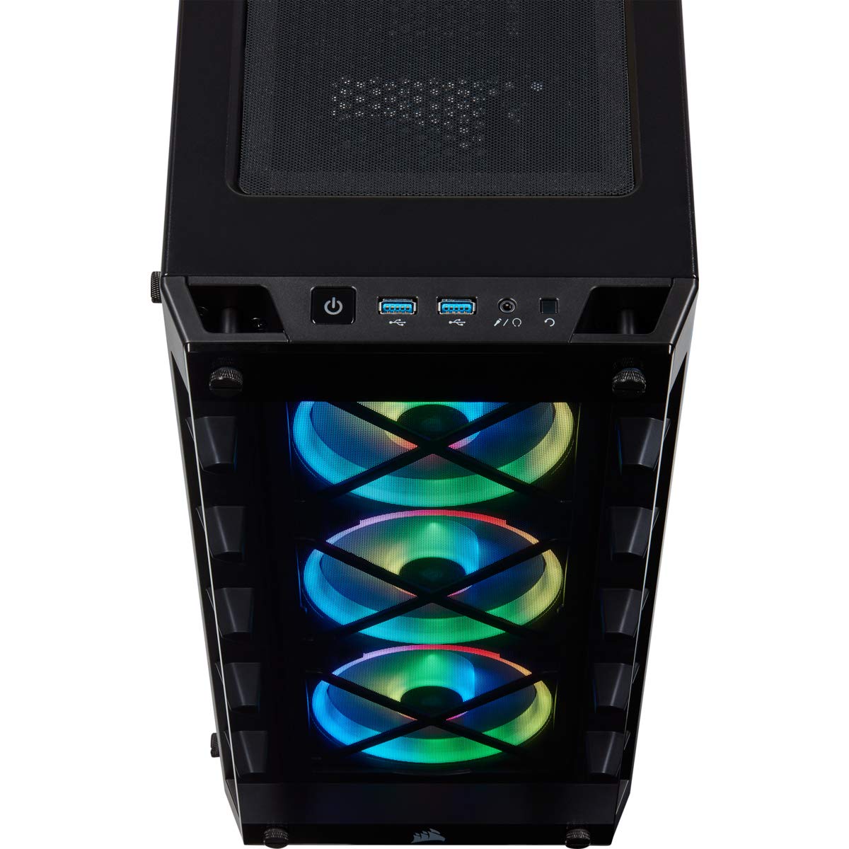 Corsair Icue 465X RGB Mid-Tower ATX Smart Case, Black - CC-9011188-WW