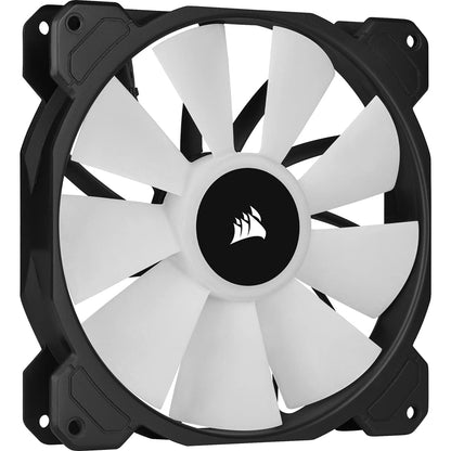 CORSAIR iCUE SP140 RGB Elite Performance 140mm PWM Dual Fan Kit with Lighting Node CORE, Black 2 Pack with Lighting Node CORE