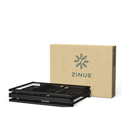 Zinus Full Bed Frame - 18 inch SmartBase Metal Bed Frame with Steel Slat Support, Box Spring Replacement, Tool-Free Assembly - Heavy Duty Platform Bed Frame with Underbed Storage Space, Full Size