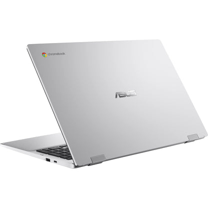 ASUS Chromebook CX1, 15.6" Full HD NanoEdge Display, Intel Celeron N4500 Processor, 64GB eMMC Storage, 8GB RAM, Chrome OS, Transparent Silver, CX1500CKA-DH01-CB