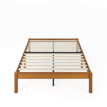 Zinus Queen Bed Frame - Ellie 14 Inch Sustainable Bamboo Platform Bed Frame - Wood Slat Support, No Box Spring Needed, Underbed Storage Space, Easy Assembly, 5 Year Warranty, Queen Size