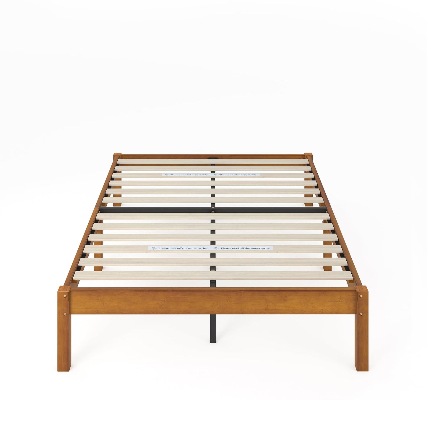 Zinus Full Bed Frame - Ellie 14 Inch Sustainable Bamboo Platform Bed Frame - Wood Slat Support, No Box Spring Needed, Underbed Storage Space, Easy Assembly, 5 Year Warranty, Full Size