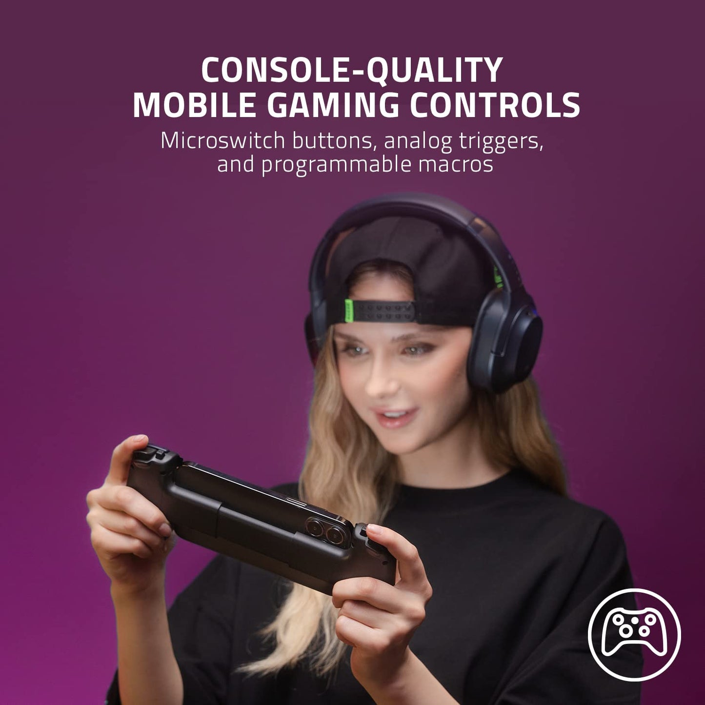 Razer Kishi V2 Mobile Gaming Controller for iPhone + Razer Hammerhead True Wireless (2nd Gen) Bluetooth Gaming Earbuds: Mobile Gaming Bundle