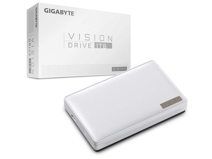 GIGABYTE GP-VSD1TB (External SSD/ 1 TB/ USB3.2 Gen2x2 (Type C)/ Military Grade Shock Resistant/High Performance/Carbon Heat Spreader/Wide Temp./ 3D TLC NAND/Professional & Gaming SSD)