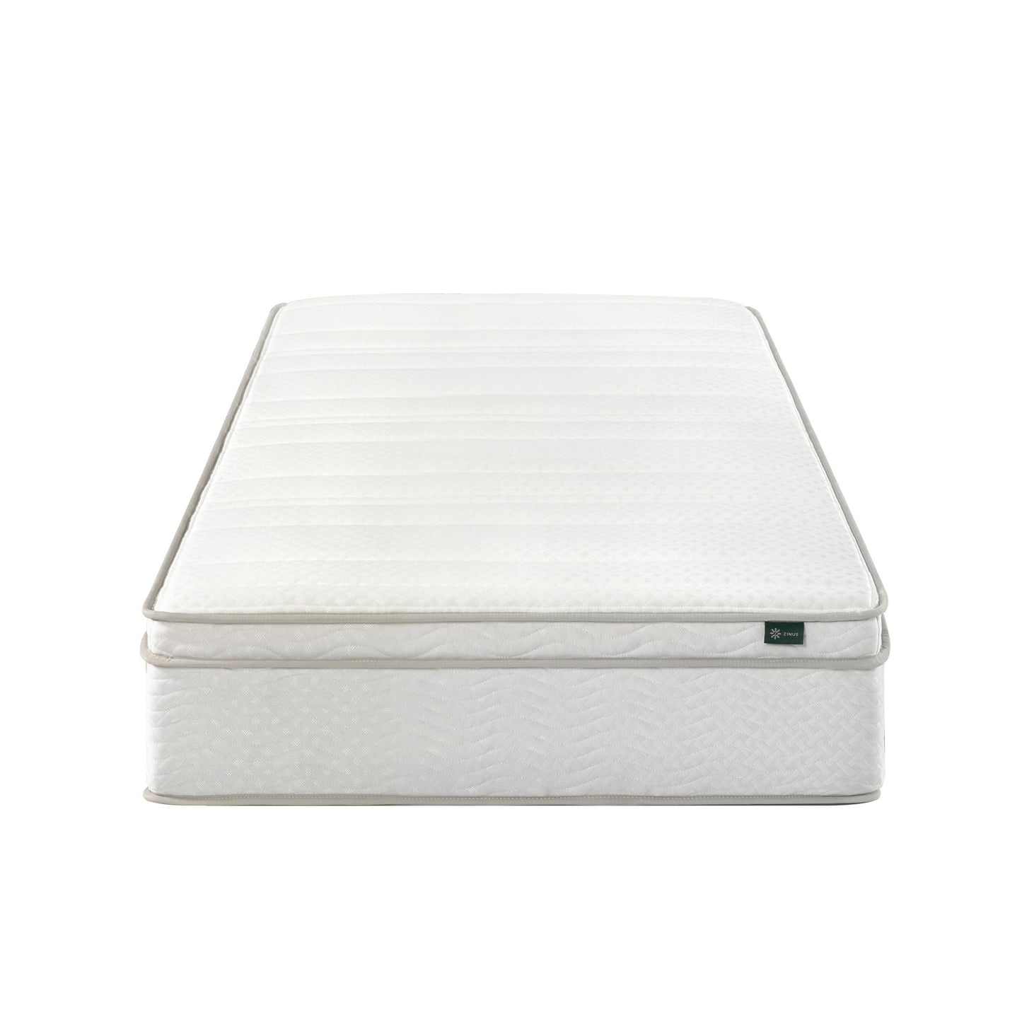 ZINUS 10 Inch Foam and Spring Hybrid Mattress [New Version], Twin, Fiberglass Free, Medium Firmness, Durable Support, Certified Safe Foams & Fabric, Mattress in A Box White 10" New Small Box