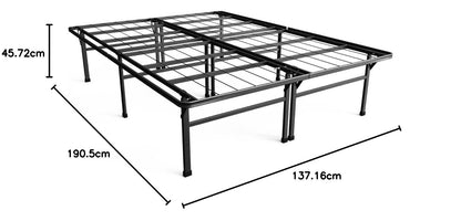 Zinus Full Bed Frame - 18 inch SmartBase Metal Bed Frame with Steel Slat Support, Box Spring Replacement, Tool-Free Assembly - Heavy Duty Platform Bed Frame with Underbed Storage Space, Full Size