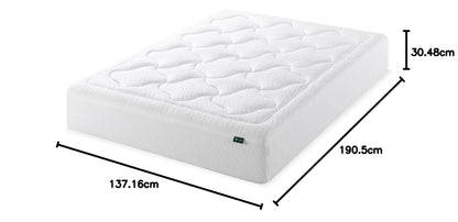 Zinus Full Mattress, 12 Inch Cloud Premium Cooling Gel Memory Foam, Mattress in a Box, CertiPUR-US Certified with Pressure Relief Cool Sleep, Breathable Quilted Cover, 10 Years Warranty, Full Size