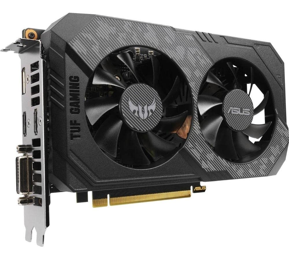 ASUS TUF Gaming GeForce GTX 1660Ti Overclocked 6GB Dual-Fan Edition HDMI DP DVI Gaming Graphics Card (TUF-GTX1660TI-O6G-Gaming)