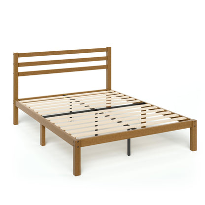 Zinus Full Bed Frame - Leah Bamboo Platform Bed Frame with Headboard - Wood Slat Support, Easy Assembly, No Box Spring Needed, Underbed Storage Space, 5 Year Warranty, Full Size