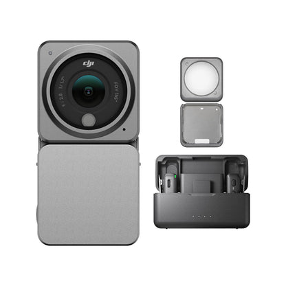 DJI Action 2 Power Vlogging Combo - Action Camera with Dual OLED Touchscreens, Magnetic Protective Case and Wireless Microphone Power Combo + Protective Case