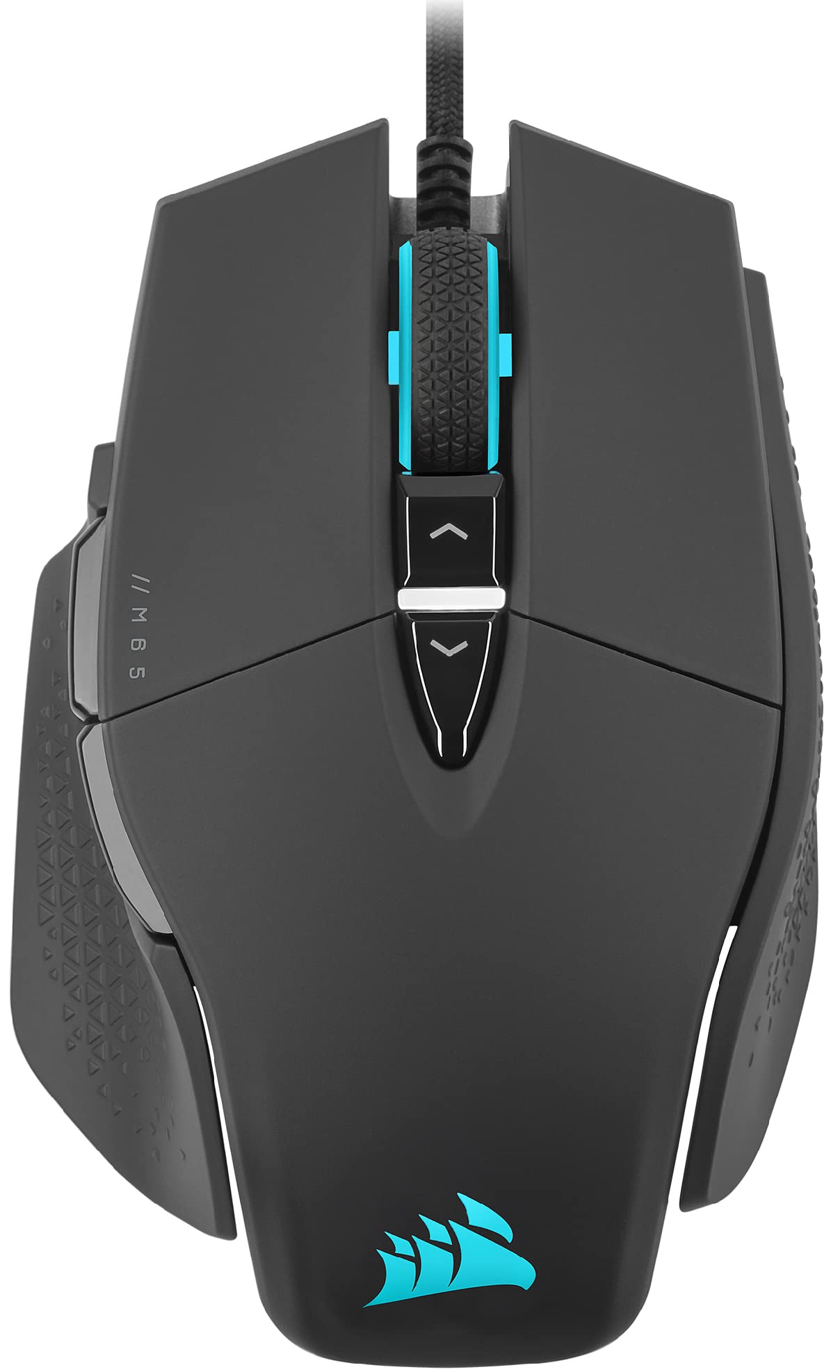 Corsair M65 RGB Ultra Tunable FPS Gaming Mouse Marksman 26,000 DPI Optical Sensor, Optical Switches, AXON Hyper-Processing Technology, Sensor Fusion Control, Tunable Weight System - Black M65 ULTRA WIRED