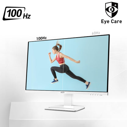 MSI Pro MP273AW, 27", 1920 x 1080 (FHD), IPS, 100Hz, TUV Certified Eyesight Protection, 4ms, Displayport, HDMI, Tilt