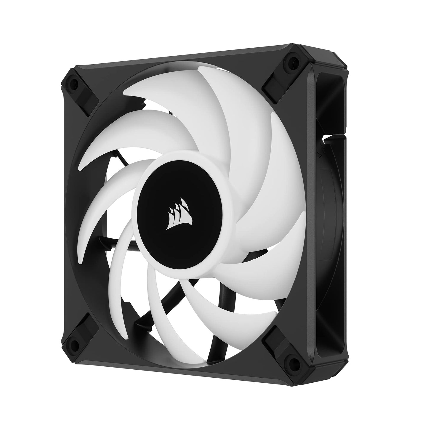 Corsair iCUE AF120 RGB Elite 120mm PWM Fan - Eight RGB LEDs - AirGuide Technology - Fluid Dynamic Bearing - Zero RPM Fan Mode - CORSAIR iCUE Software Compatible - Black For Desktop AF RGB ELITE Single (120mm)