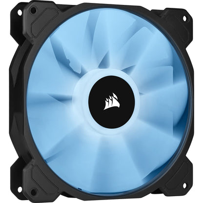 CORSAIR iCUE SP140 RGB Elite Performance 140mm PWM Dual Fan Kit with Lighting Node CORE, Black 2 Pack with Lighting Node CORE