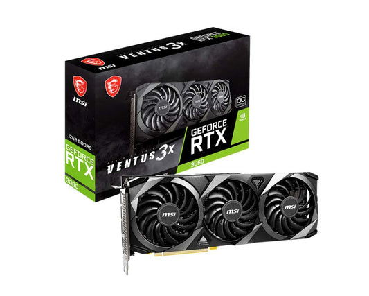 MSI GeForce RTX 3060 Ventus 3X 12G OC GGDR6 PCI Express 4.0 Video Card RTX 3060 Ventus 3X 12G OC