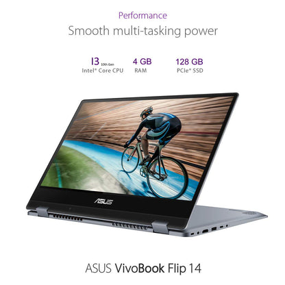 *Asus Vivobook Flip 14 TP412FA-C3MS1-CA - Intel Core i3-10110U - 4GB - 128SSD - 14" Touchscreen FHD Glossy - Windows 10 Home in S mode