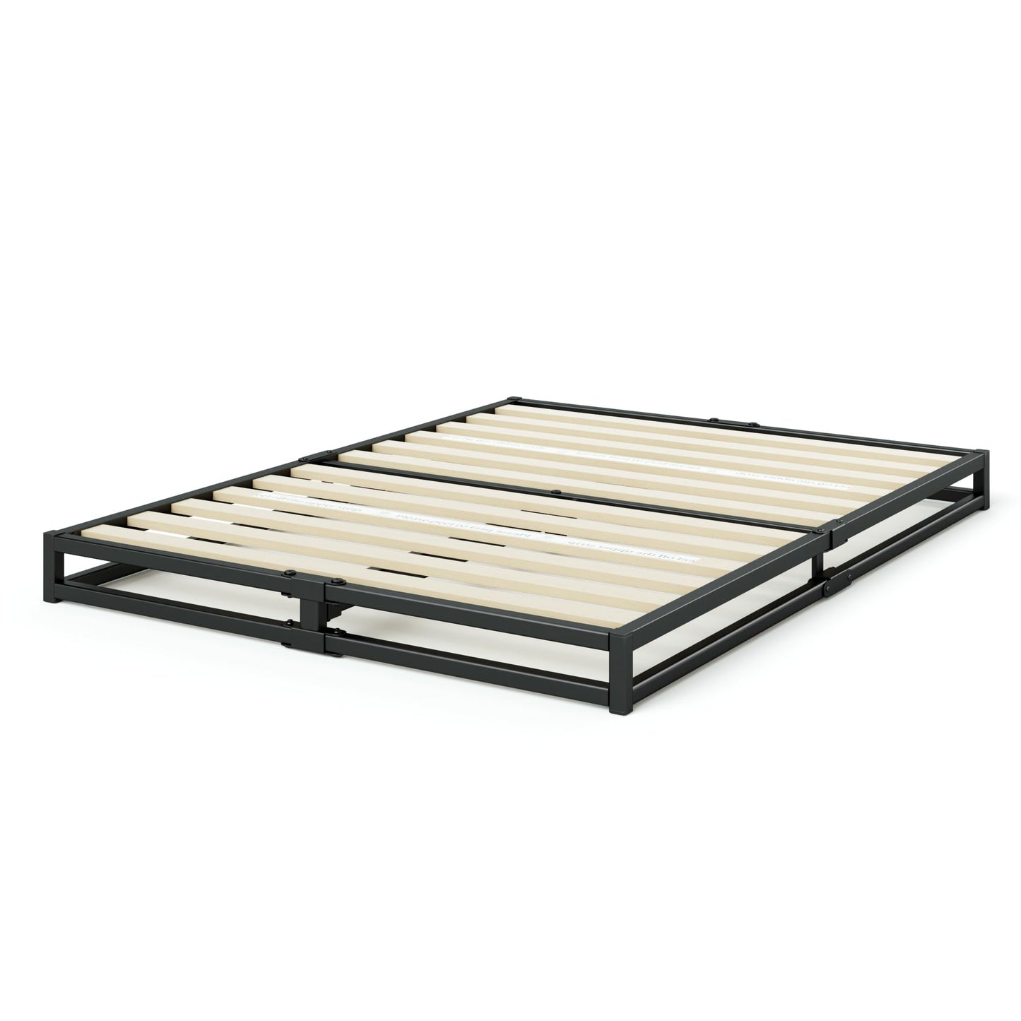 Zinus Full Bed Frame - Joseph 6 Inch Metal Bed Frame with Wood Slat Support, No Box Spring Needed, Easy Assembly - Minimalist Platform Bed Frame, 5 Year Warranty, Full Size New Small Box