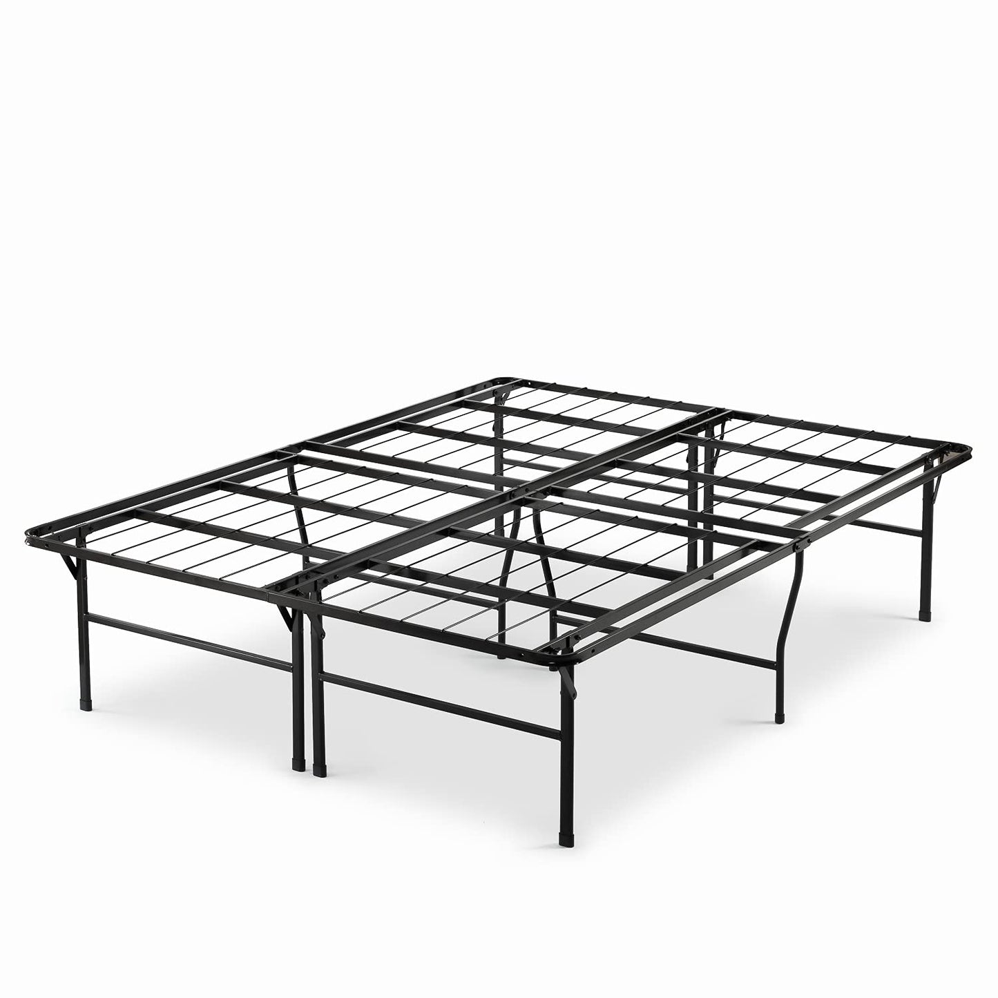 Zinus Full Bed Frame - 18 inch SmartBase Metal Bed Frame with Steel Slat Support, Box Spring Replacement, Tool-Free Assembly - Heavy Duty Platform Bed Frame with Underbed Storage Space, Full Size