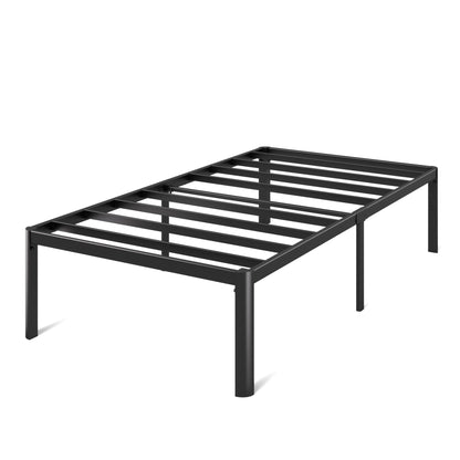 Zinus Twin Bed Frame – Van 16 Inch Bed Frame with Steel Slat Support, Heavy Duty Metal Construction, Easy Assembly, No Box Spring Needed – Platform Bed Frame with Underbed Storage, 5-Year Warranty Contemporary New Small Box