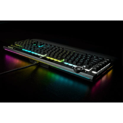 CORSAIR K100 RGB Mechanical Gaming Keyboard - CHERRY MX SPEED RGB Silver Keyswitches - PBT Double-Shot Keycaps - Elgato Stream Deck and iCUE Compatible - QWERTY NA Layout - Black CHERRY MX SPEED Switches