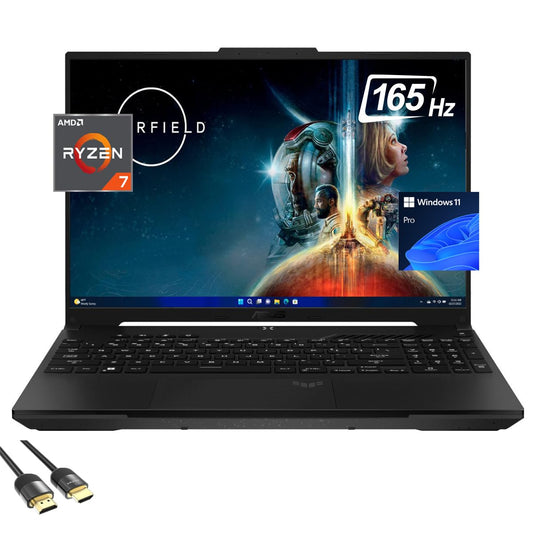 ASUS TUF A16 Gaming Laptop, 16" WUXGA 165Hz Display, AMD 8-Cores Ryzen 7 7735HS, AMD Radeon RX7700S, 16GB DDR5, 1TB PCIe 4.0, Backlit KB, WiFi 6, BT, USB-C, RJ45, US Version KB, PDG HDMI, Win 11 Pro