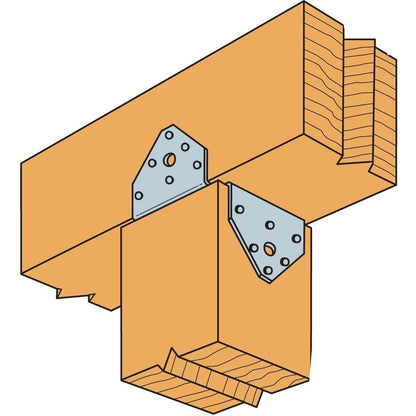 Simpson Strong Tie BC6R 18-Gauge 6X Rough Post Cap/Base 10-per Box 10 Pack